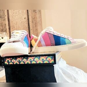 NIB Kurt Geiger London Lane Wave Lace Up Sneakers Size 9.5 (40.5)